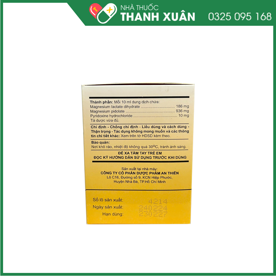 A.T Magnesi-B6 Plus giúp bổ sung magie và vitamin B6 cho cơ thể